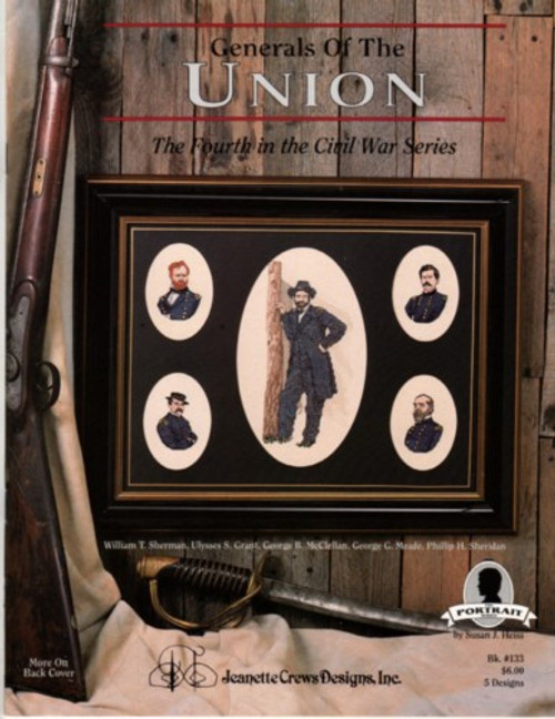 Jeanette Crews Generals of the Union cross stitch booklet. Susan Heiss