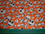 Camelot Nightmare Before Christmas Jack Faces Orange 100% cotton fabric fat quarter. Jack Skellington. Fat Quarter measures 18" x 22"