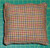 Tiny Tuck Pillow Green, Red and Blue Check Homespun.  Cute little fabric pillows to "frame" your needlework