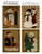 Homespun Collectibles 2000 Collection of Snowmen Counted cross stitch chart. Snowman and Birdhouse, Snowman and Santa, Snowman and Little Snowman, Snowman and Christmas Tree