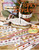 The Needlecraft Shop Fancy Borders counted cross stitch pattern booklet. Nancy Marshall. Shamrock, Pinwheels, Butterfly, Small Bouquet, Climbing Roses, Bluebird, Flowers, Metallic Butterfly, Rabbit in Carrot Patch, Playful Lambs, Pansies, Wreath, Kites, Tulips, Mama and Baby Ducks, Large Bouquet, Flower Garden, Violets, Patel Sheep