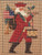 The Prairie Schooler Santa 2002 counted cross stitch card.