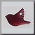 Mill Hill Glass Treasures Small Bird Red