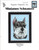 Pegasus Miniature Schnauzer counted cross stitch chartpack. Head study