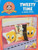 Leisure Arts Looney Tunes Tweety Time Counted Cross Stitch pattern booklet. Tweety Diary, Tweet Collage Board, Tweety pocket organizer, Tweety door sign, Tweety custom framed, Tweety square pillow, Tweety rectangle pillow, Tweety afghan, Tweet Clock, Tweety with umbrella, Lookin Good, Tweety tote bag, Tweety round pillow, Tweety A Work of Art, Tweet Bulletin board, Tweety Photo Album