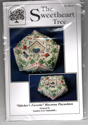 The Sweetheart Tree STITCHER'S FAVORITE BISCORNU PINCUSHION Kit
