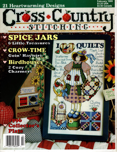 Stitching Magazines CROSS COUNTRY STITCHING MAGAZINE January/February 1995