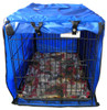 Custom dog crate cover - Safety, privacy and protection from chilly drafts and cold floors. Made in Canada