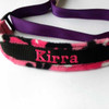 Martingale dog collar and leash - Pink camo microsuede collar.