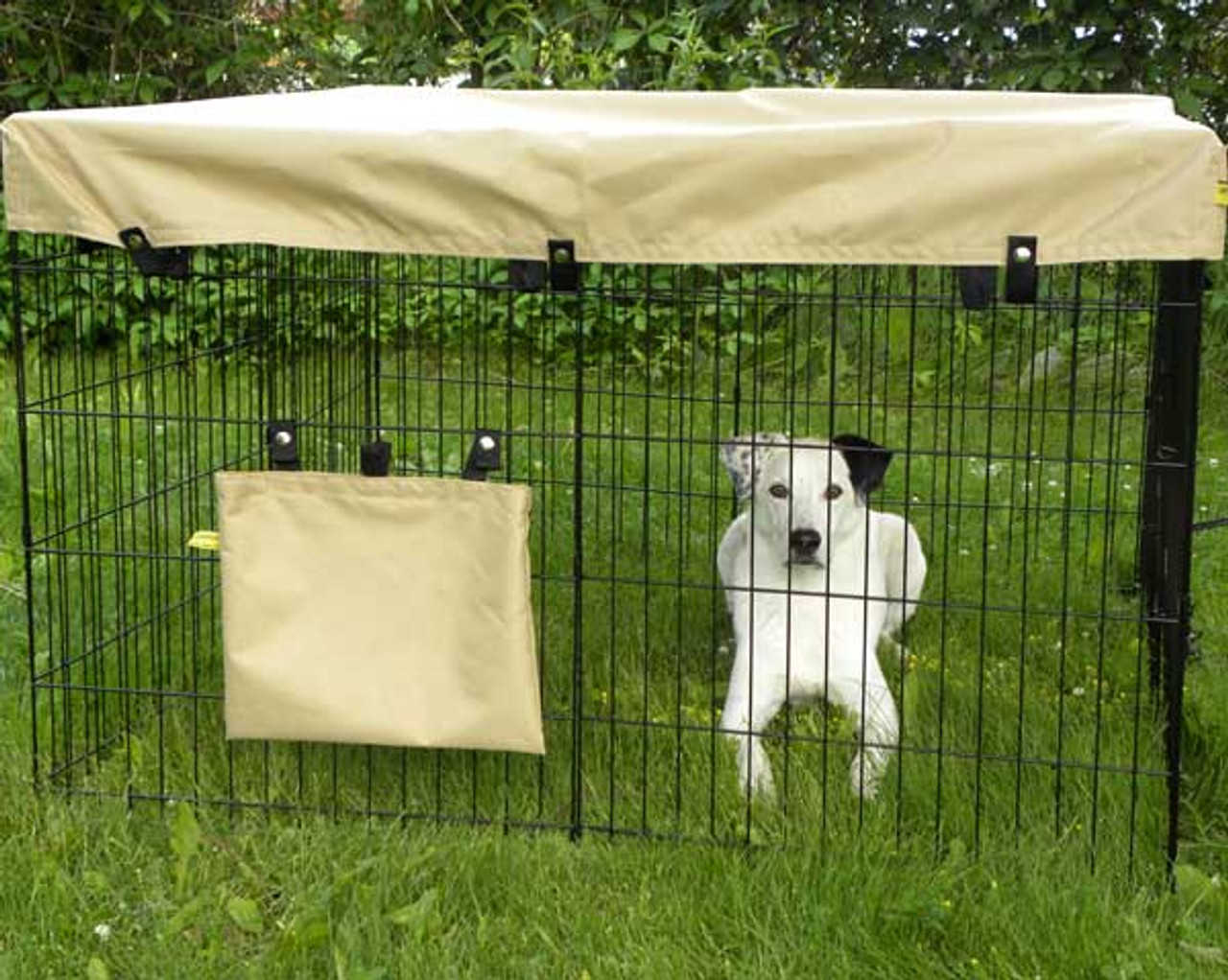 Dog exercise pen top cover