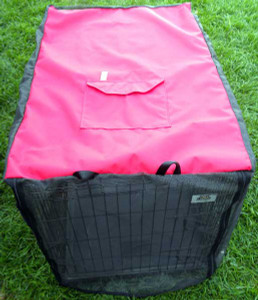 Custom made-to-order cover provides ventilation and protection from insects. Custom made-to-order cover provides ventilation and protection from insects.