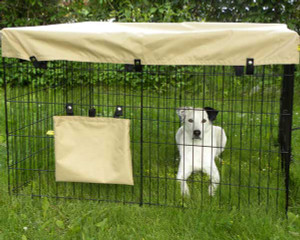 100% polyester exercise pen top cover. Fits standard 48” x 48” square (8 panel) X-Pen with 6" wire spacing. 100% polyester exercise pen top cover. Fits standard 48” x 48” square (8 panel) X-Pen with 6" wire spacing.
