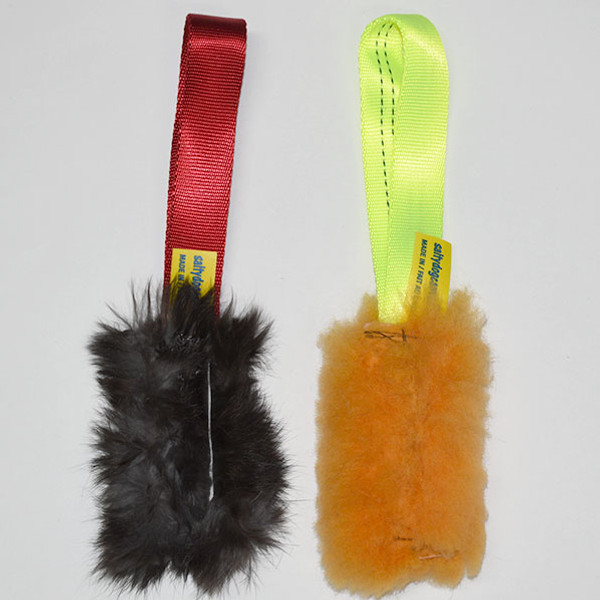 Real fur sample 2 pak has one non-toxic real rabbit fur and one non-toxic real sheepskin fur helps you decide what real fur dog toy to get for your dog. 