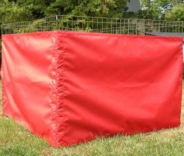 Dog exercise pen side screen - Double wide side made of marine-grade PU coated polyester is waterproof, mildew resistant and guaranteed not to fade. Made in Canada