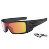Oakley BATWOLF Matte Black Ink Ruby Iridium Sunglasses
