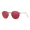 Ray-Ban RB3447 ROUND METAL 50mm Bronze-Copper Red Mirror Sunglasses