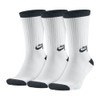 Nike SB 3PPK Crew Sock - White / Black