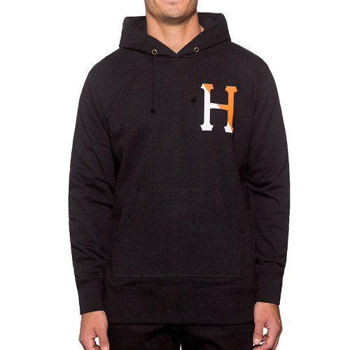 HUF Two Tone Classic H Mens Pullover Hoodie - Black