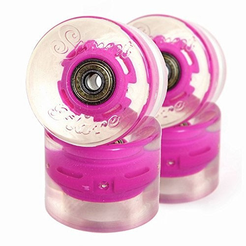 Sunset Purple Flare Longboard Wheels w Abec 9 Bearings - 65mm 78a
