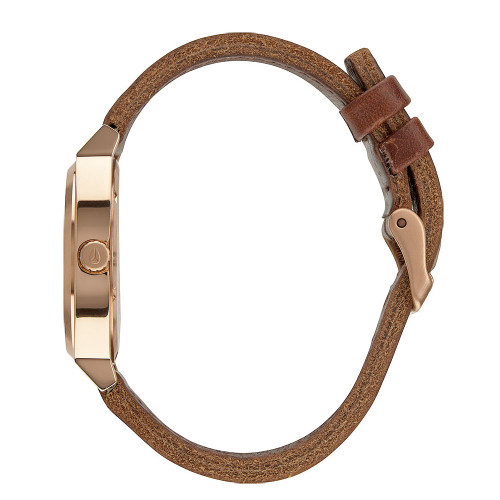 Nixon TIME TELLER Rose Gold with Gunmetal with Brown Watch