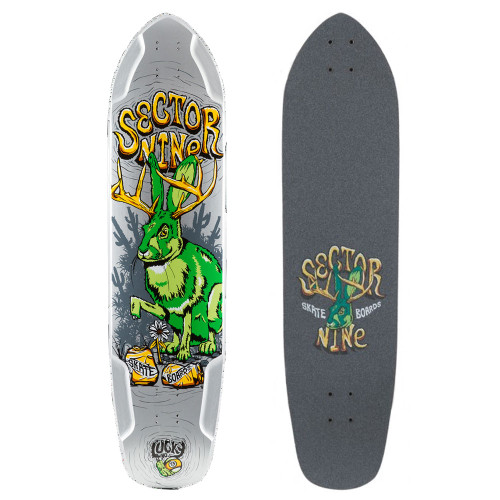 Sector 9 Mini Daisy (37.5" x 9.125") Silver Longboard Deck
