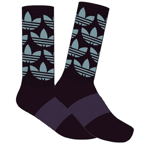 Adidas Originals All Over Crew Skate Socks - Light Maroon Gray