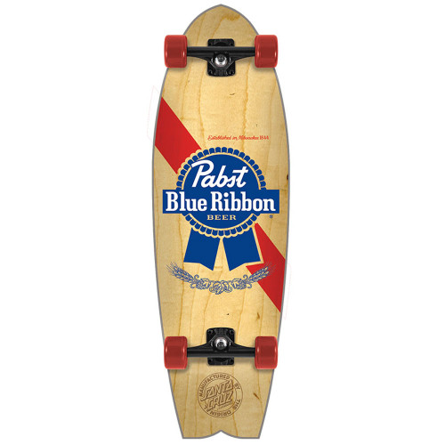 Santa Cruz PBR Cold One Two Shark Cruzer (27.7" x 8.8") Skateboard Complete