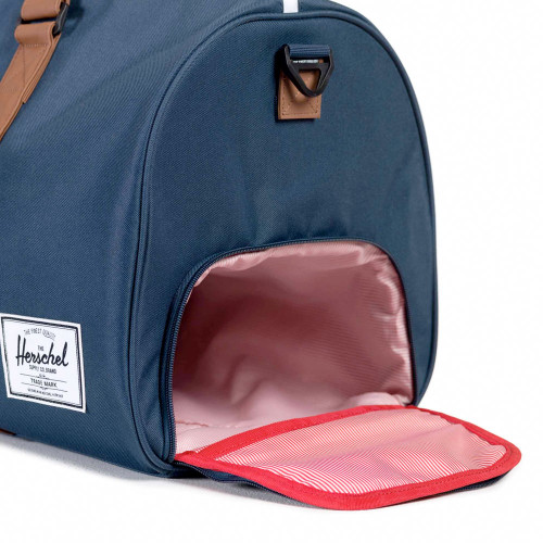 Herschel Novel Duffle Bag Navy / Tan Synthetic Leather