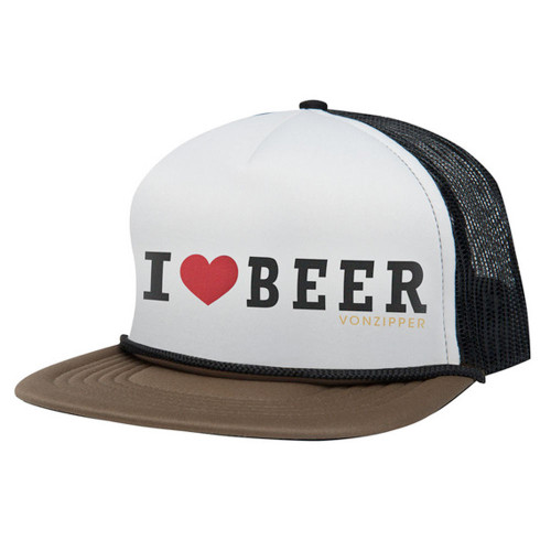 VonZipper I Heart Beer Trucker Hat - Brown Ale