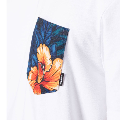 Adidas Sweet Leaf Pocket Tee - White / Multicolor