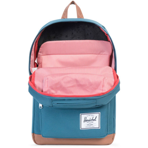 Herschel Pop Quiz Backpack Indian Teal / Tan Synthetic Leather
