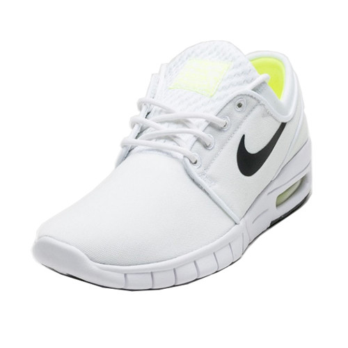 Nike SB Stefan Janoski Max White / Black Volt White Skate Shoes