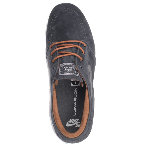 Nike SB Lunar Stefan Janoski Anthracite / Ale Brown / Summit White / Black Skate Shoes