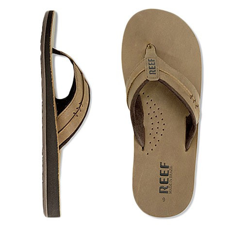 Reef Marbea Bronze Brown Mens Leather Sandals