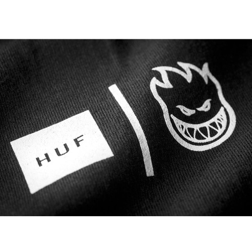 HUF Spitfire Box Logo Mens Shirt - Black