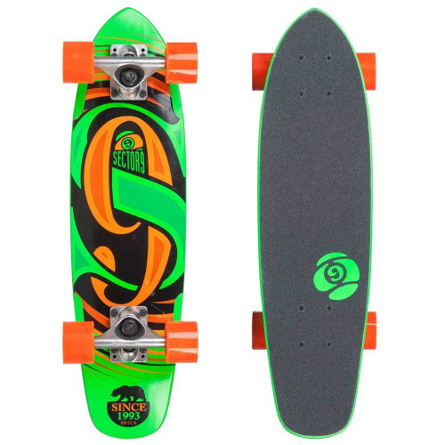 Sector 9 The Steady (25"x 6.75") Green Longboard Complete