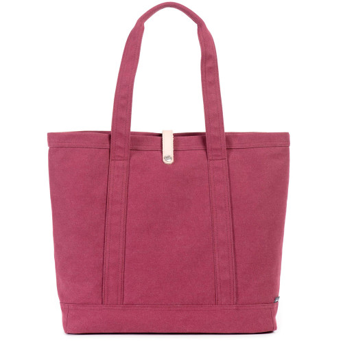 Herschel Market XL Tote Bag Windsor Wine 12oz Cotton Canvas