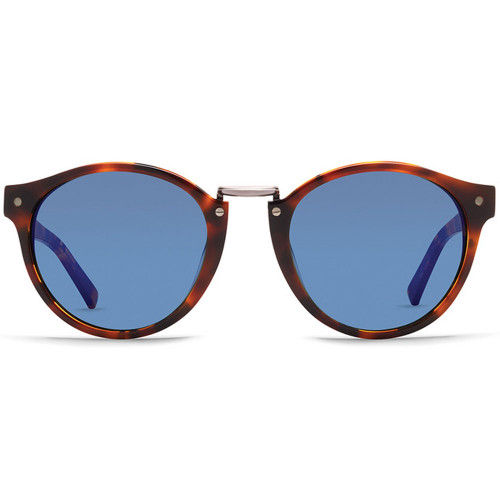 VonZipper STAX Havana Tortoise Gloss Vintage Grey Blue Flash Sunglasses