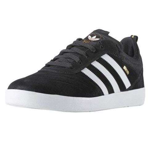 Adidas SUCIU ADV Black / White / Gold Metallic Skate Shoes 1