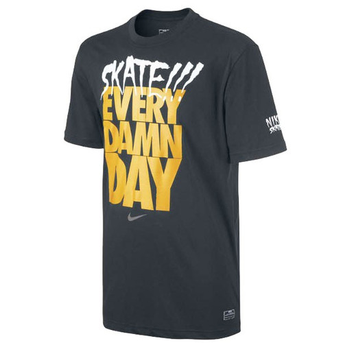 Nike SB Skate Every Damn Day Dri-Fit Mens S/S T-Shirt - Black