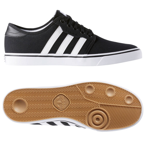 Adidas Seeley Black / White / Gum Skate Shoes 1