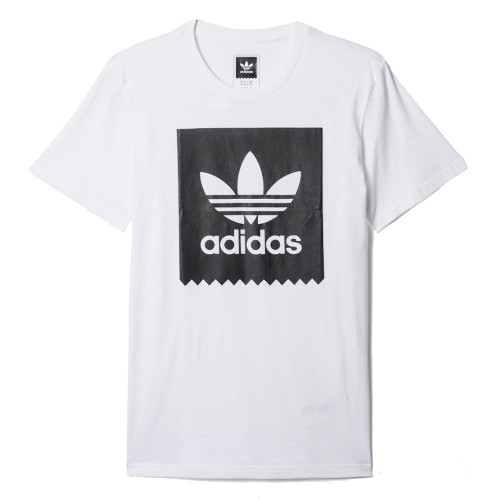Adidas Black Bird Logo Fill Mens Shirt - White / Black