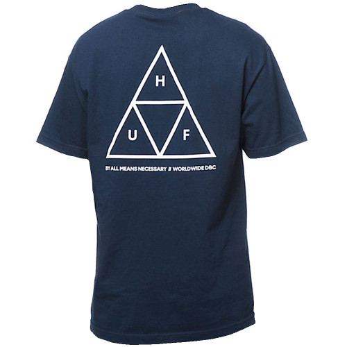HUF Triple Triangle Mens Shirt - Navy