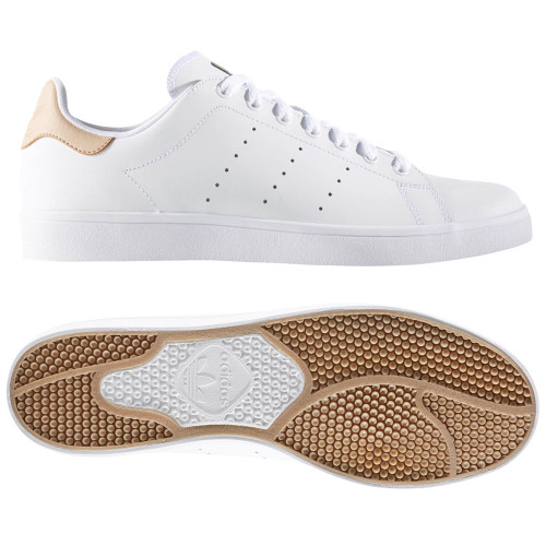 Adidas Stan Smith Vulc White / Pale Nude / Gold Metallic Shoes