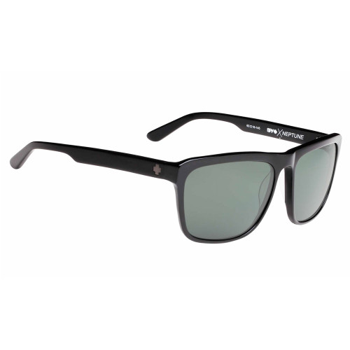 Spy NEPTUNE Black with Happy Grey Green Polarized Sunglasses