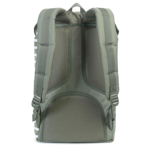 Herschel Little America Backpack Deep Lichen Green Offset Stripe