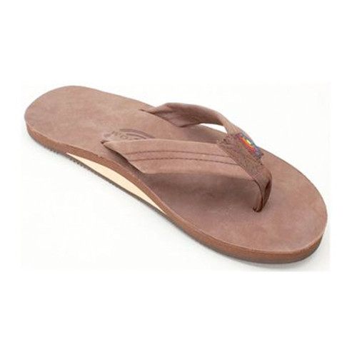 Rainbow Premier Leather 301 Wide Strap Expresso Mens Sandals 1