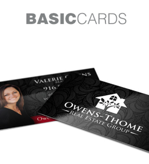 BASIC CARDS
Available in 14pt & 16pt Stock
Matte, Dull Gloss, High UV Gloss Finish