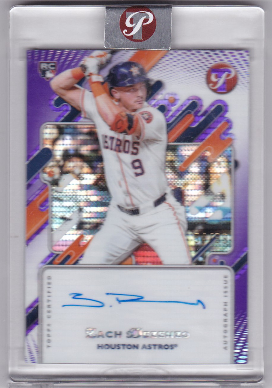 タレントカード astro 2025 Topps Pristine - Zach Dezenzo Purple Auto Refractor /99 #PA