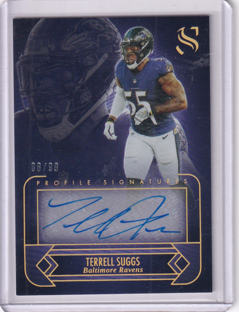 2025 Panini Silhouette Auto #PS-TSS Terrell Suggs 8/99 - Baltimore